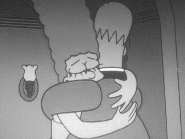 Homer And Marge - Hug