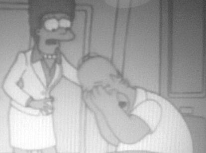 Homer And Marge - Sad Homer