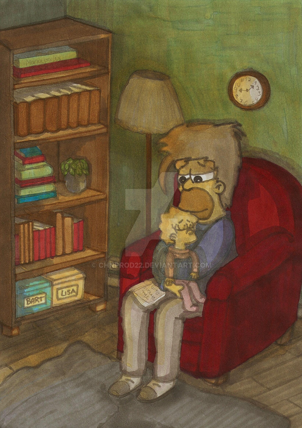 Homer And Lisa - Bedtimestory