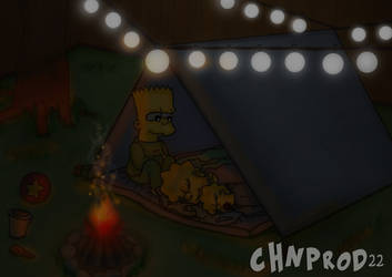 Simpson Kids Camping