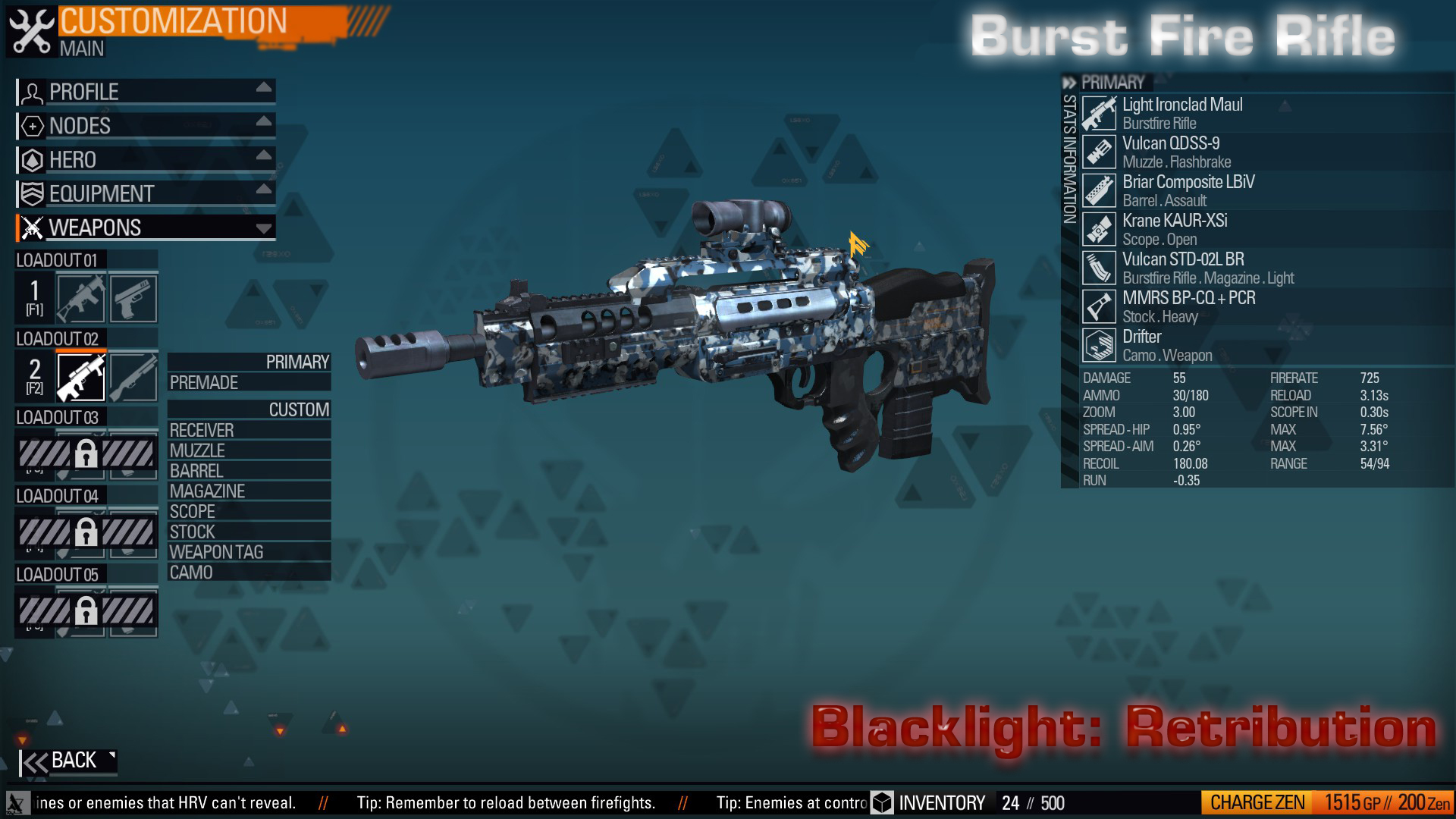 Blacklight weapons: Burst Fire Rifle by Luckymarine577 on DeviantArt
