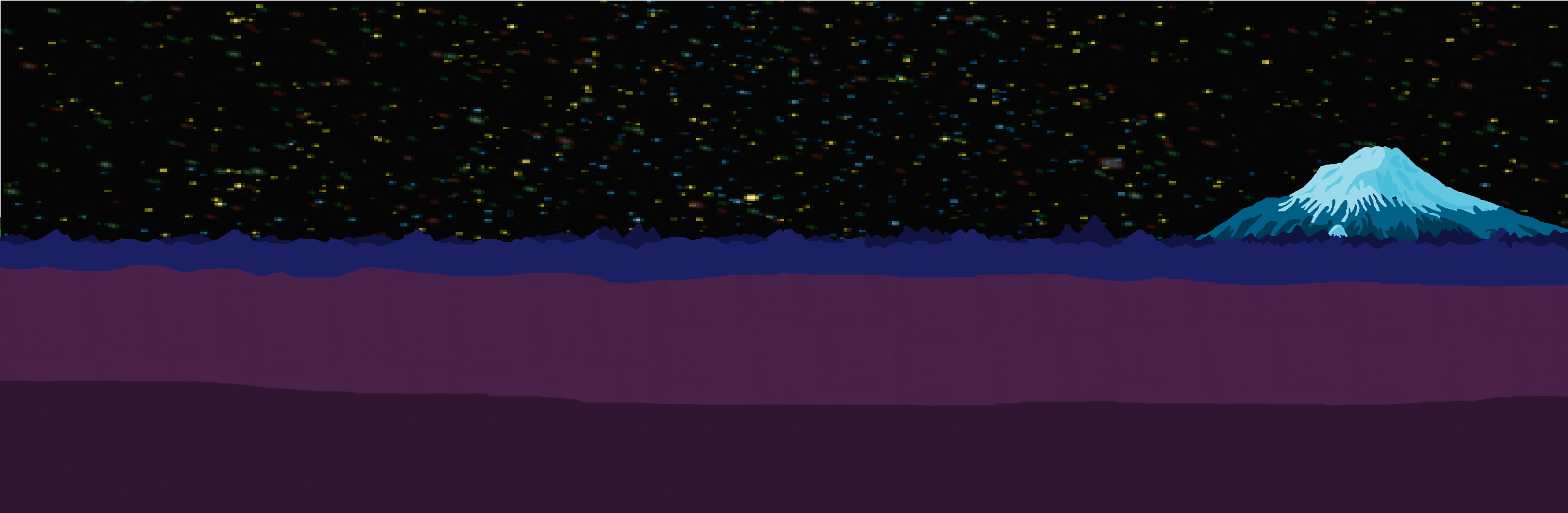 Land, Sky and Space Pixel Art 2 (Background) by Luckymarine577 on