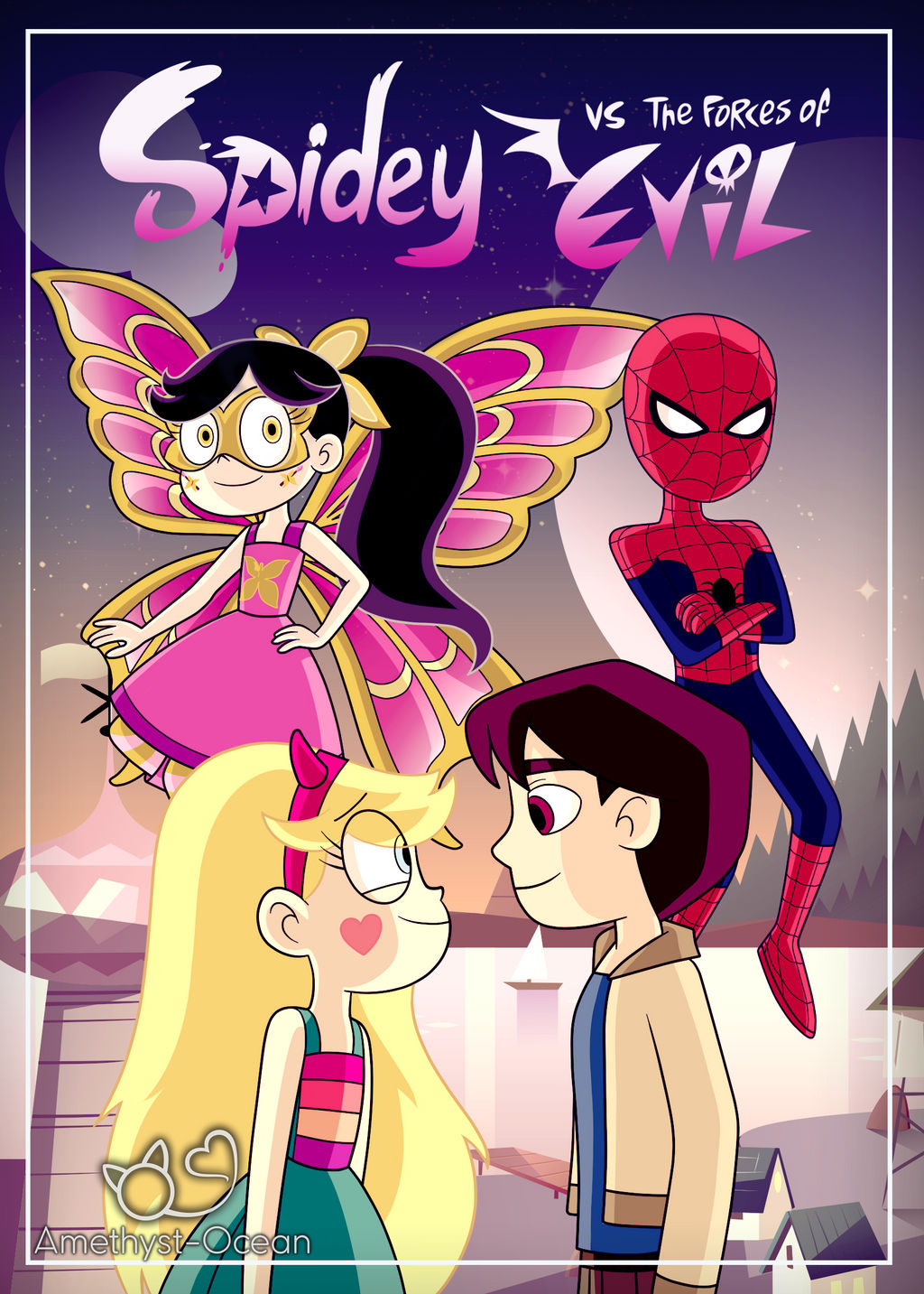 COMMISSION: Spidey Vs The Forces of Evil