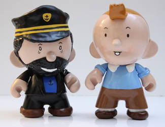 Tintin with Capt. Haddock