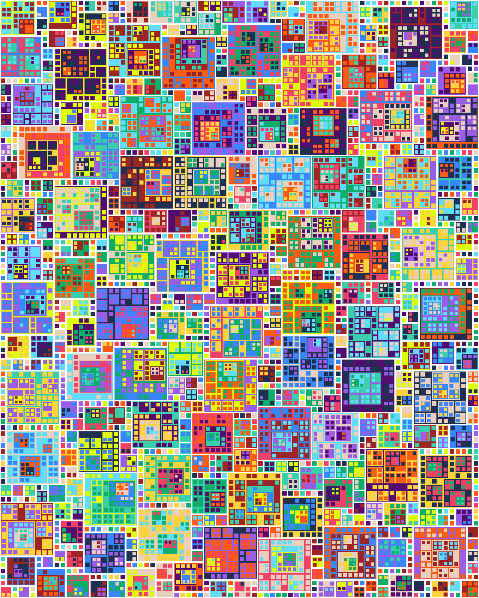 Recursive Pattern Squares Recursive Square-packing by antoro on DeviantArt