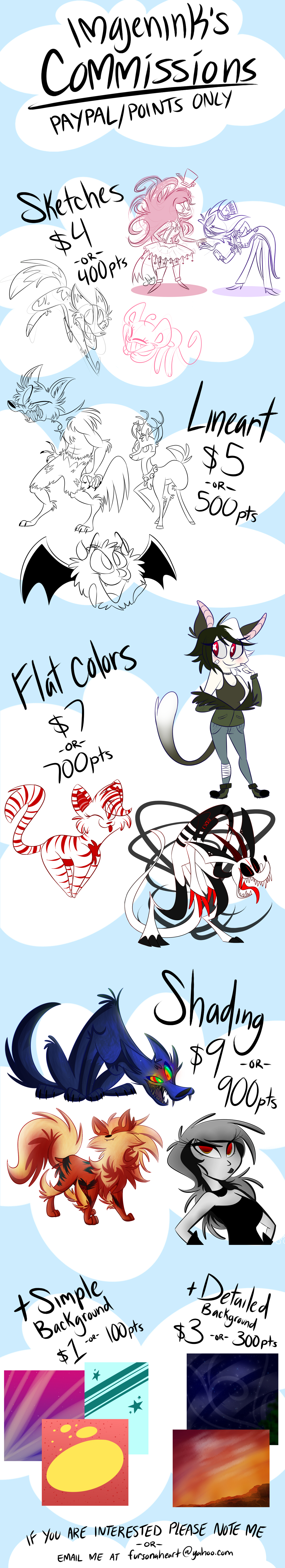 Commissions INFO (OPEN)