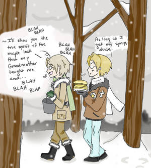 Hetalia: Canada and America and Syrup