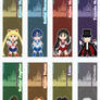 Chibi Sailor Moon Scout Bookmarks Pt. 1