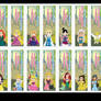 Chibi Disney Princess Bookmarks