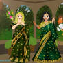 Oshi and Stacie Indian Saris