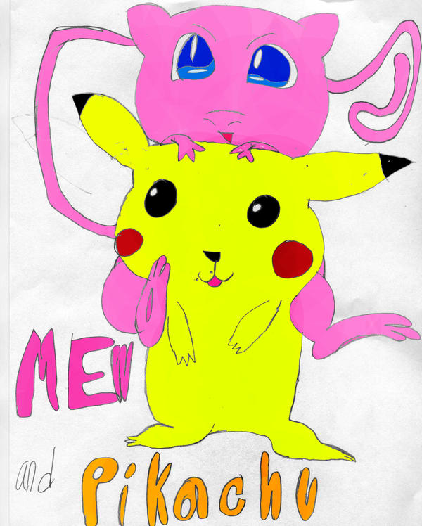 Pikachu And Mew by LeroyRocks on DeviantArt