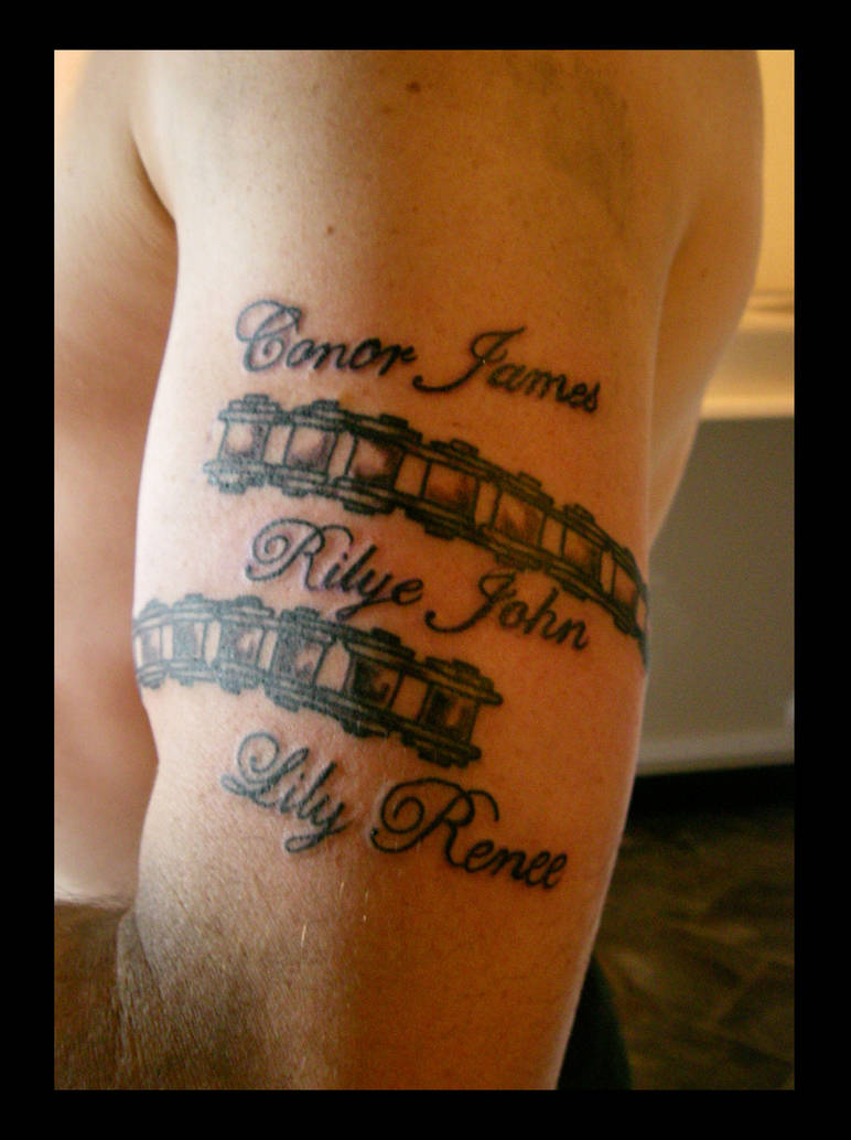 Тату мужские цепь, мото