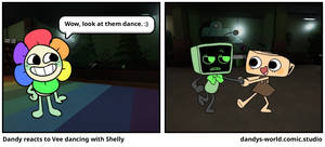 Dandy reacts to Vee dancing with Shelly
