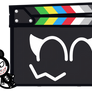 Clapboard with her 2 plushies (PNG)