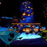 Aquamarine and Peridot watch the Pumpkins sing.