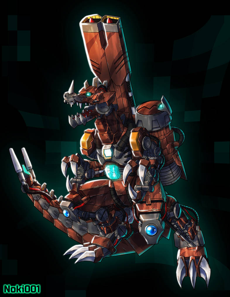 Rusttyrannomon by Noki001 on DeviantArt