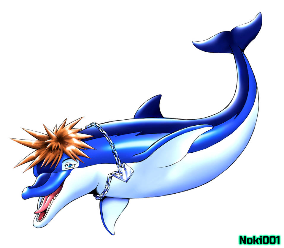 Sora Dolphin Form by Noki001 on DeviantArt