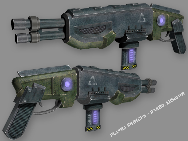 Plasma Shotgun 3D Model