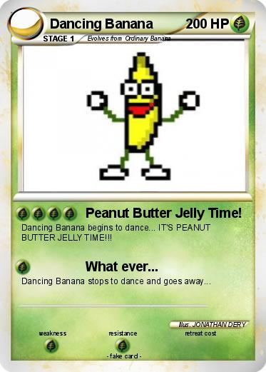 Dancing Banana Pokemon Card By Supergeekboy On Deviantart