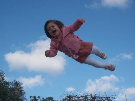 flying baby!