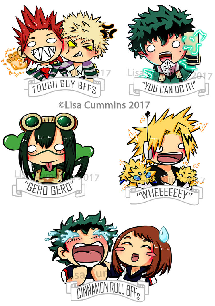 BNHA Chibis Stickers by BaGgY666 on DeviantArt
