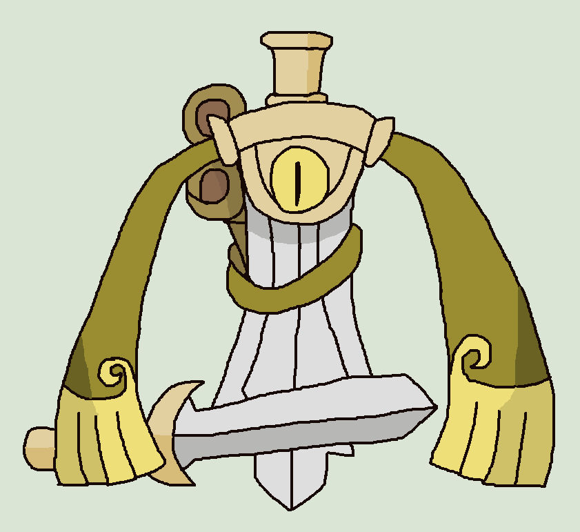 Doublade's split evolution (Fakemon design) by Tasty-Rules on DeviantArt