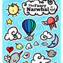The Narwhal Flight Sticker Sheet