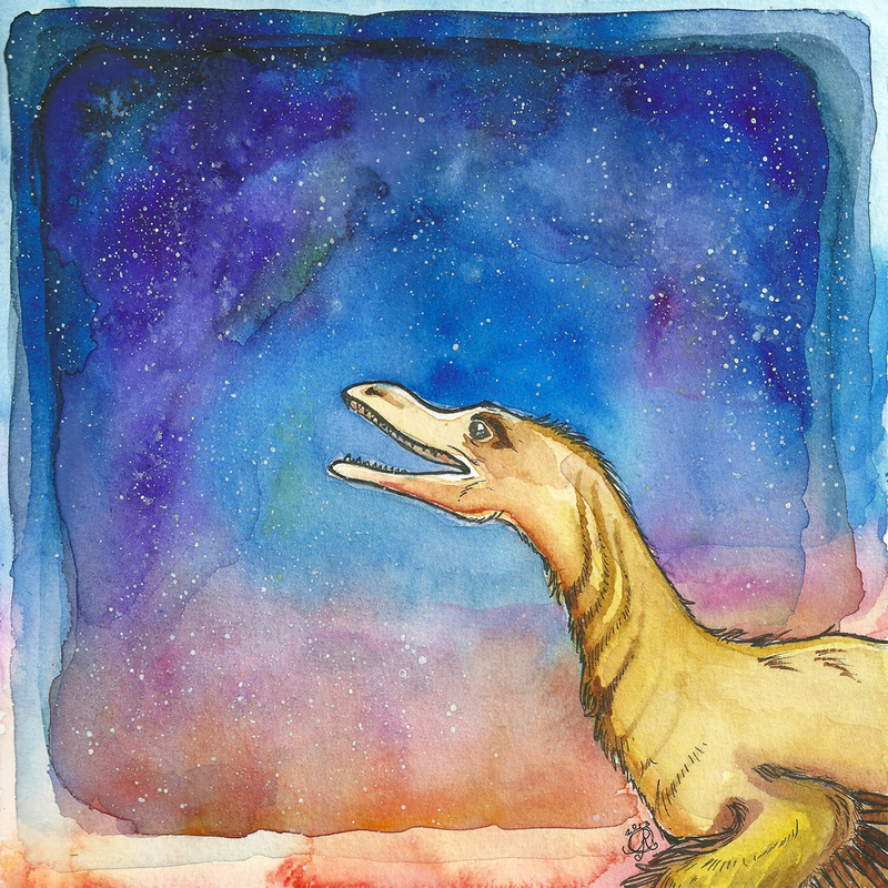 Space Raptor Deviantart Space Velociraptor by aunjuli on DeviantArt