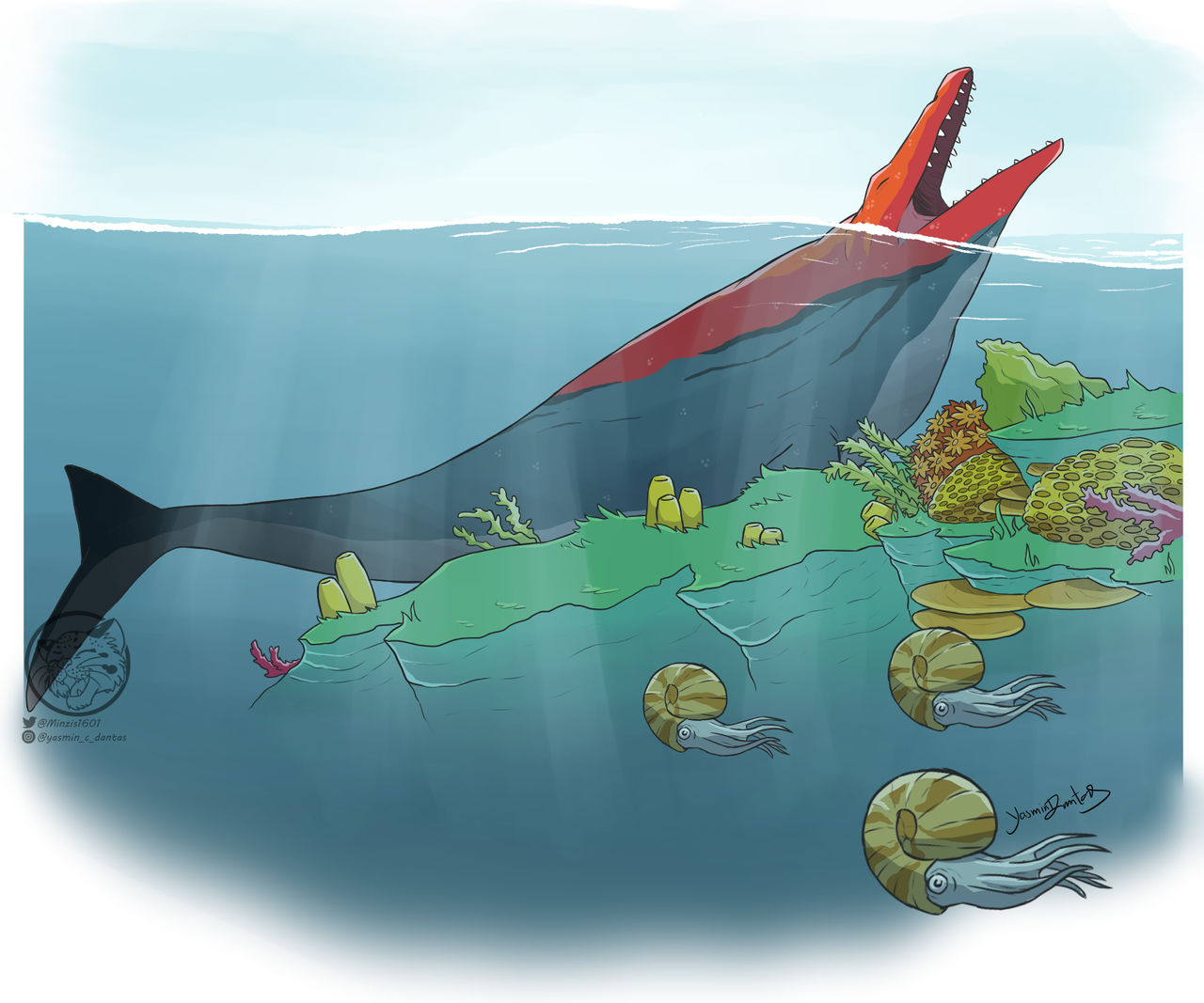 Mosasaurus by PurpleMargay on DeviantArt
