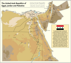 United Arab Republics of Egypt, Jordan + Palestine