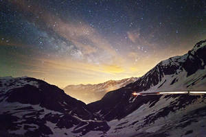 Milky Way over the Mountains