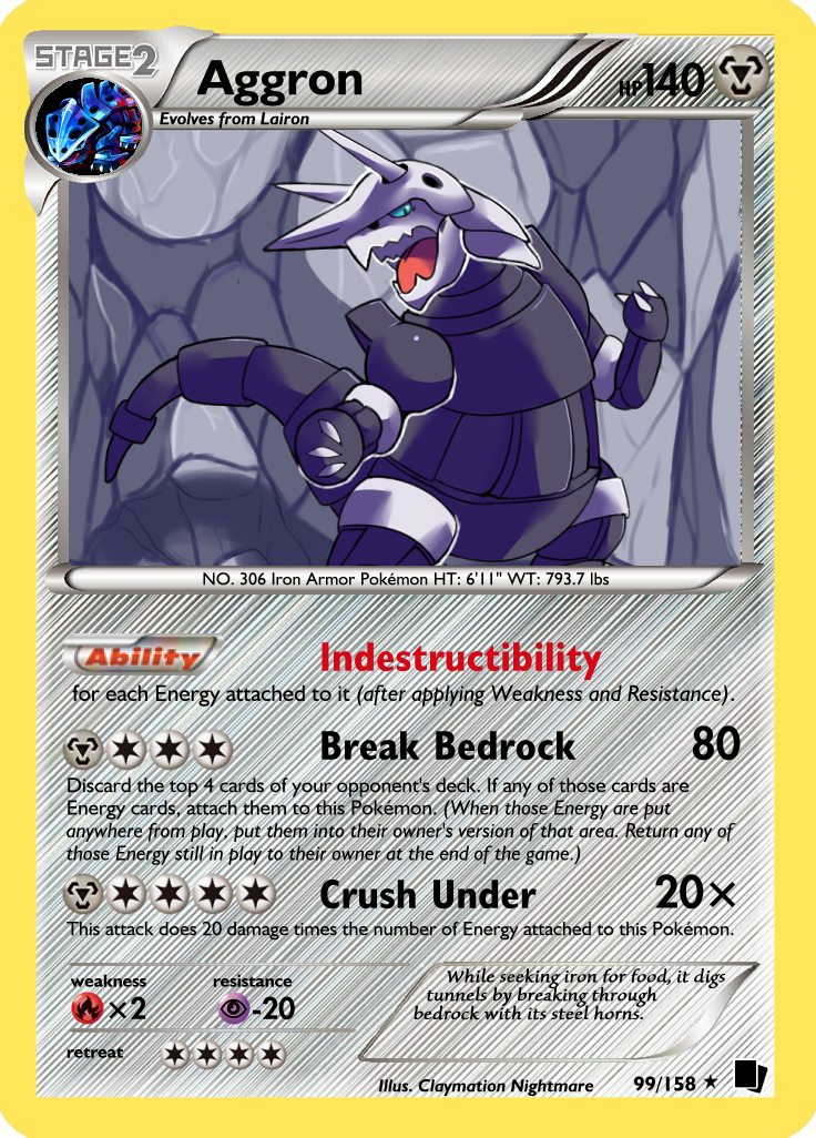 Aggron by ArcsCards on DeviantArt