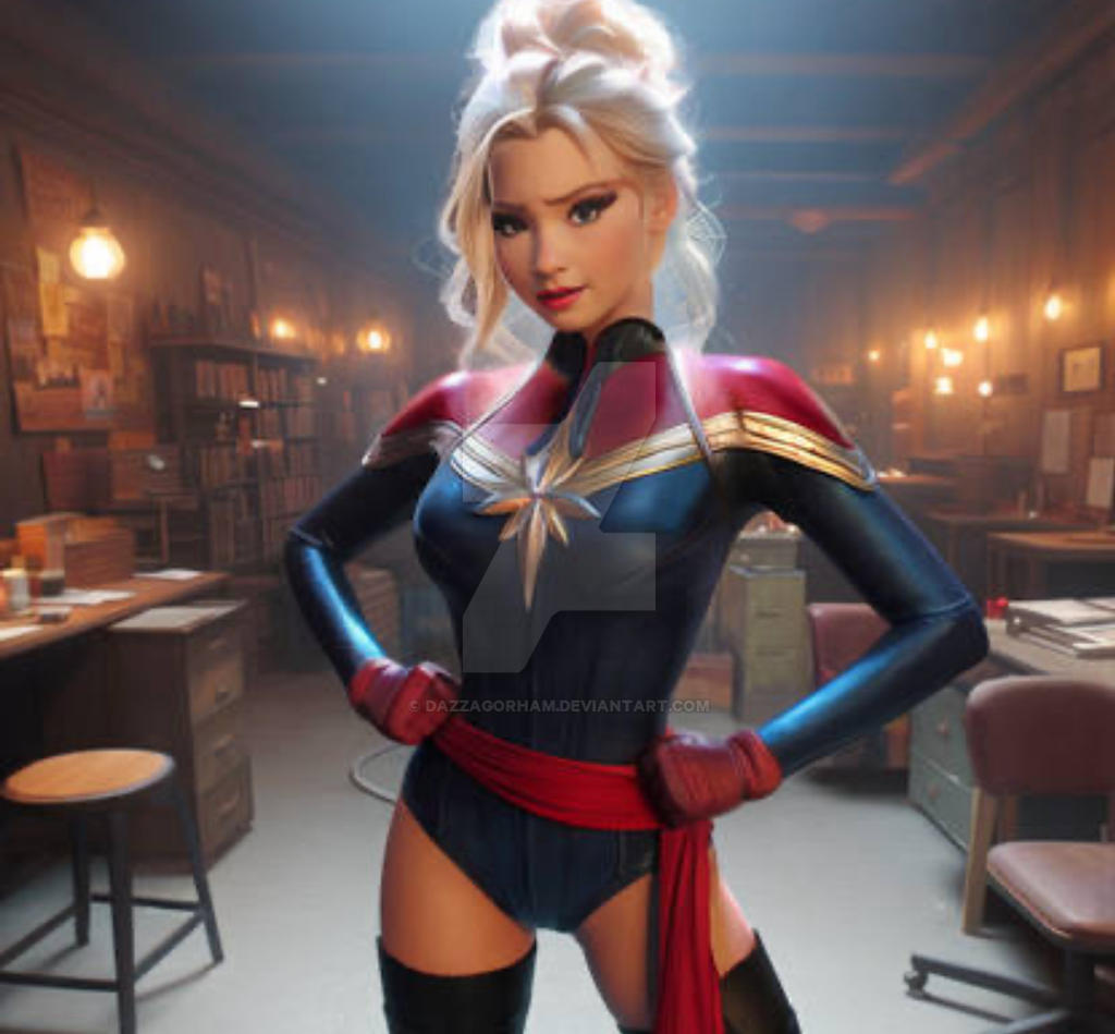 Captain Elsa Marvel By Jenkspa100 By Dazzagorham On DeviantArt captain-elsa-marvel-by-jenkspa100-by-dazzagorham-on-deviantart