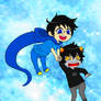 Chibi Karkat x John - Colored