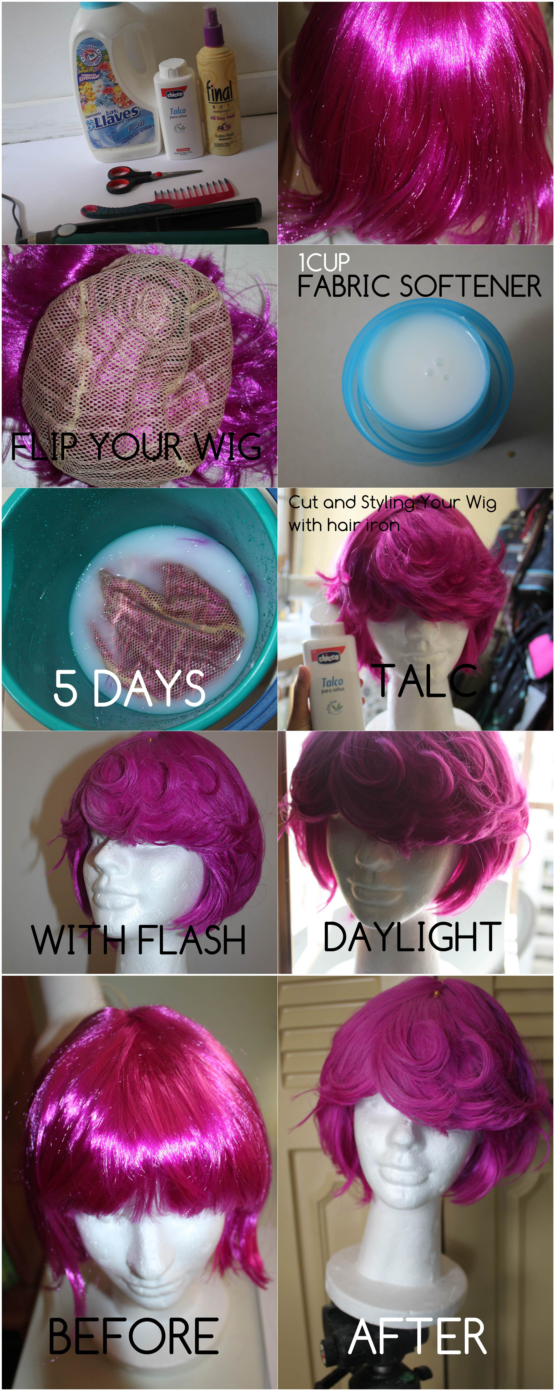 Removing the shine to your wig
