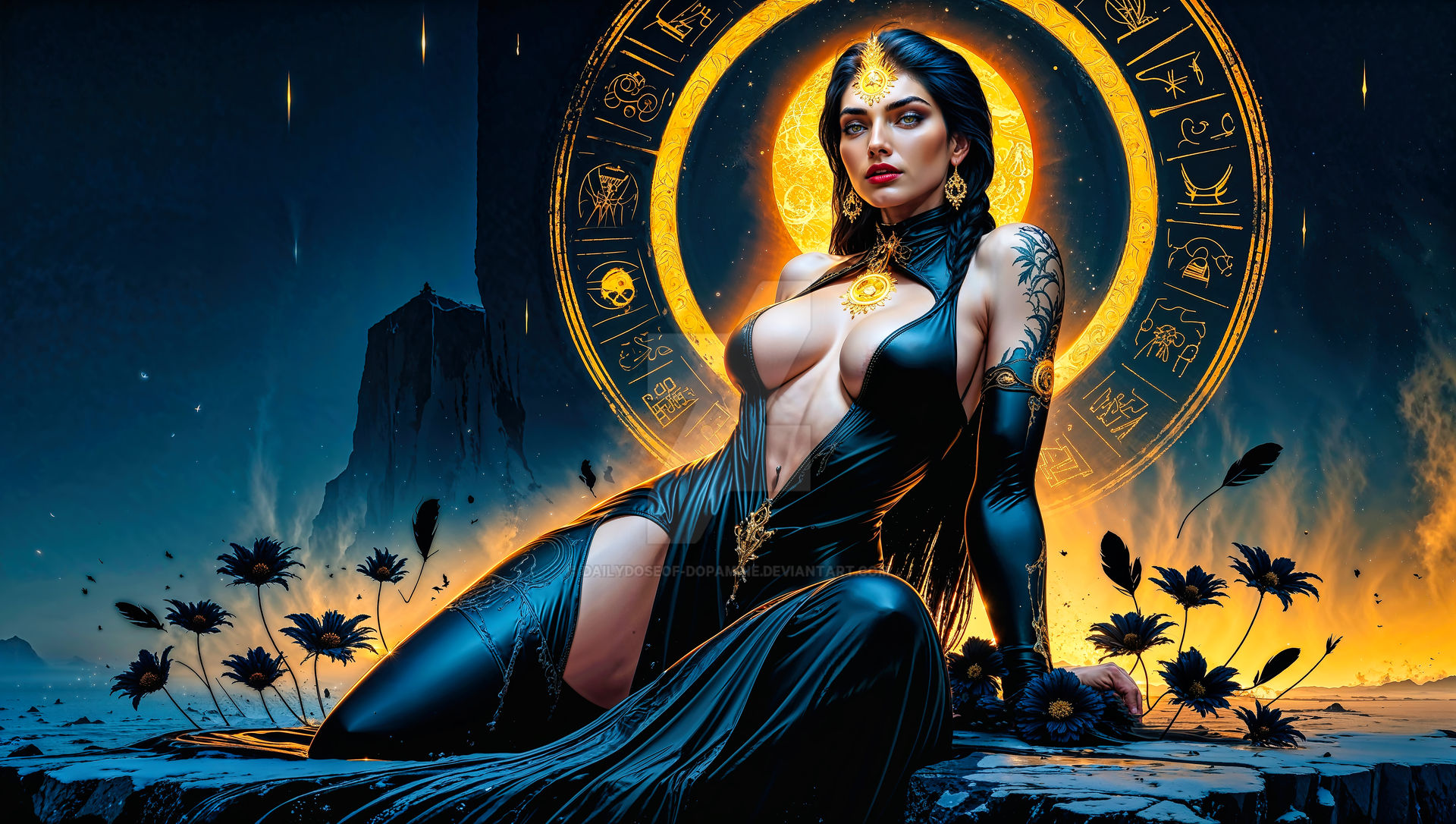 Shammatu: Solar Priestess of the Black Bloom.
