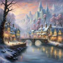 Elvish winter landscape