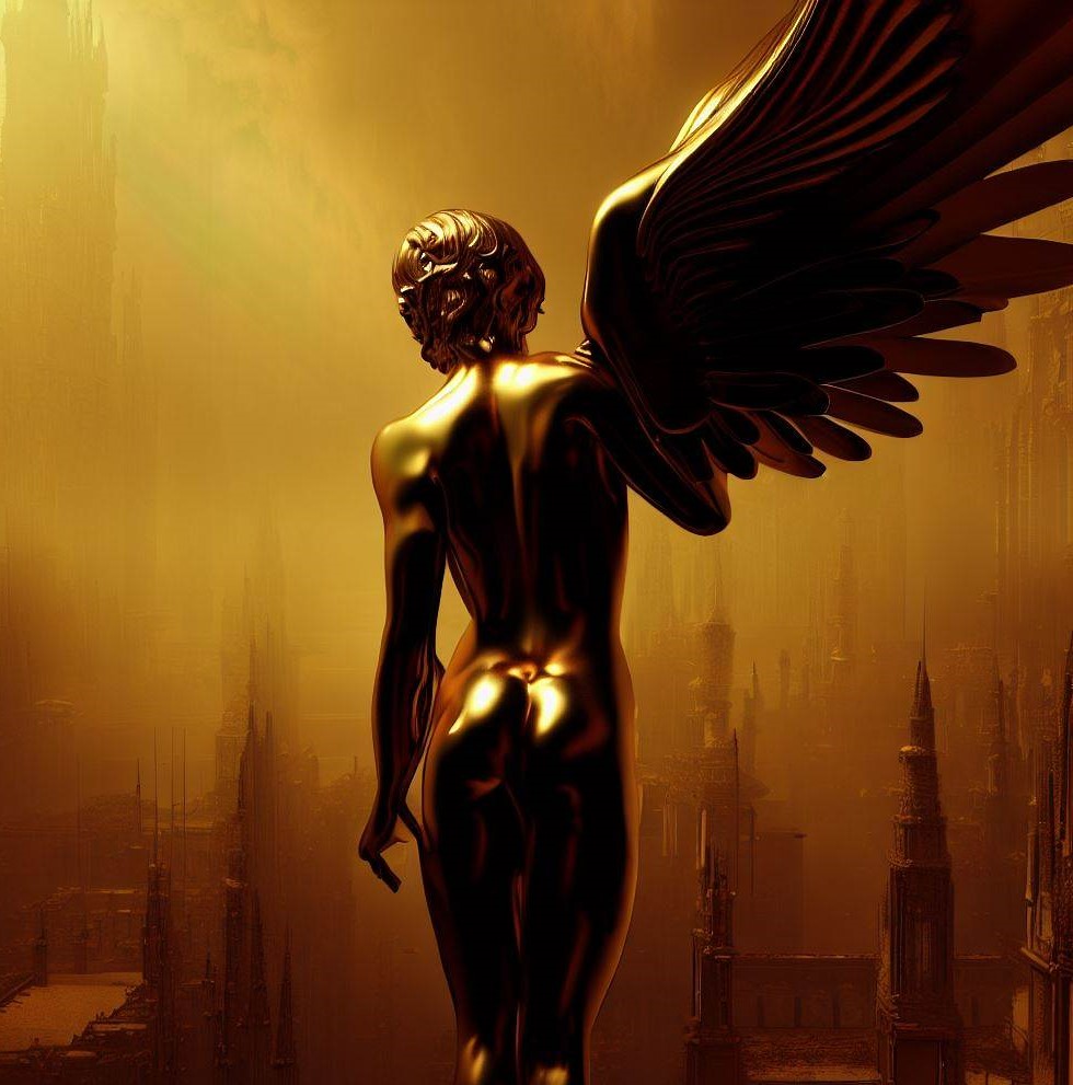 One Winged Angel Figure The Angel with One Wing by AgyGuru on DeviantArt