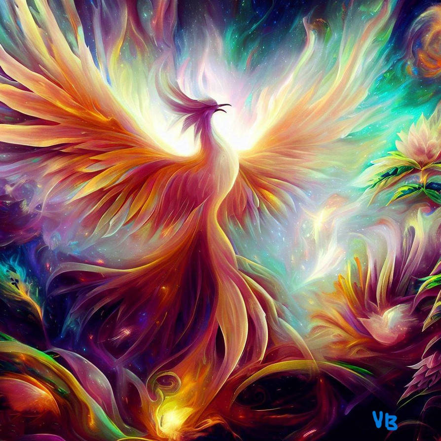 Phoenix reborn from the ashes by AgyGuru on DeviantArt