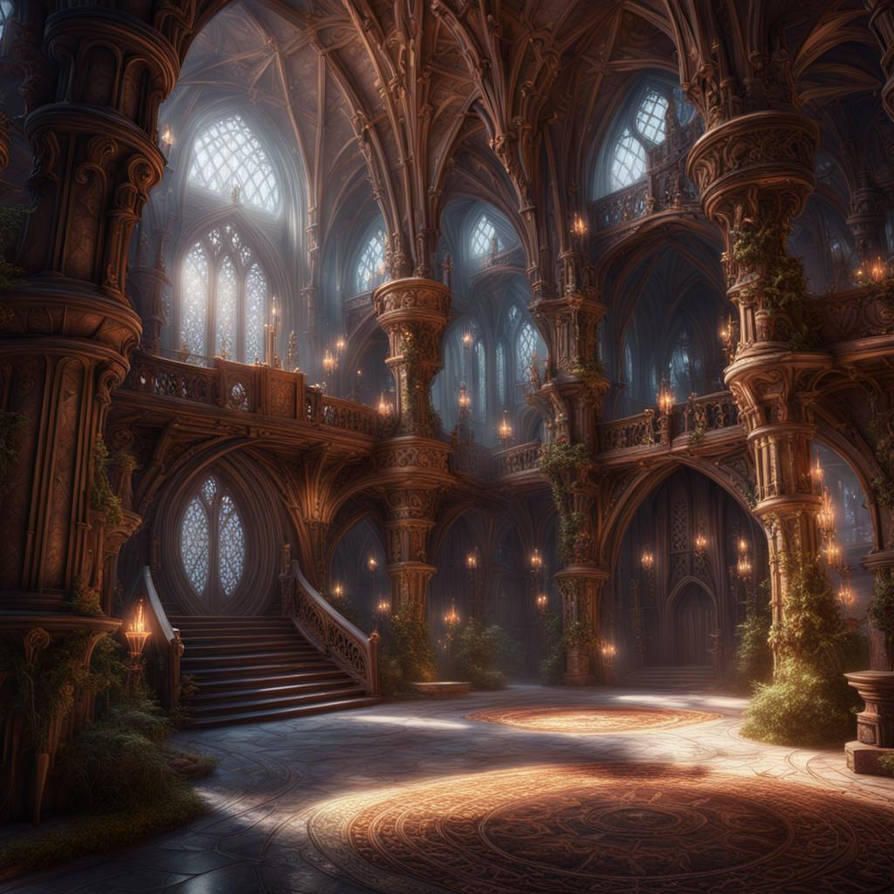 Elf Castle Interior of an elf castle by AgyGuru on DeviantArt