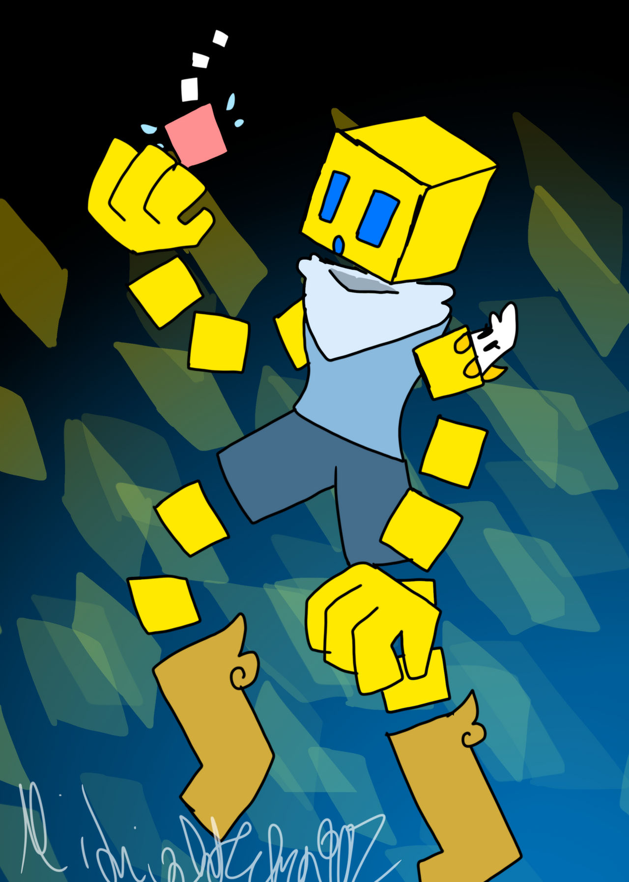 Geometry dash character by ZetatheLata on DeviantArt