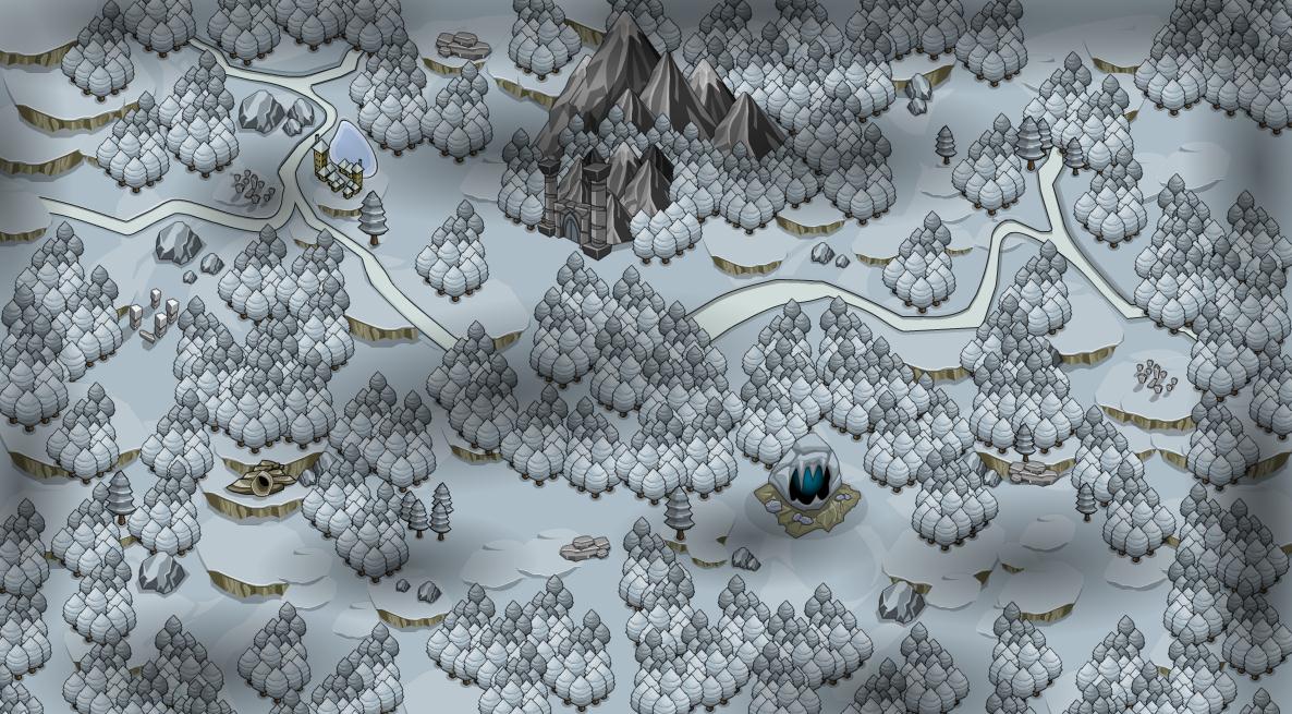 OverSoul Map South Winter Forest