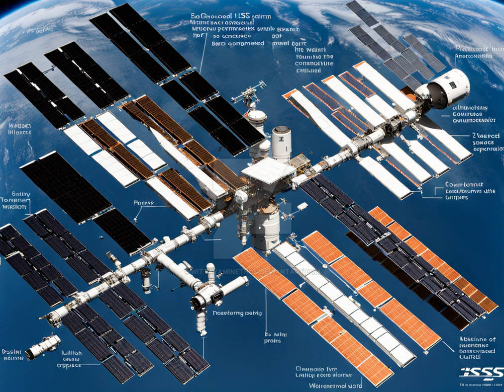 The components of the ISS were built in several co by WittayaMinethog ...