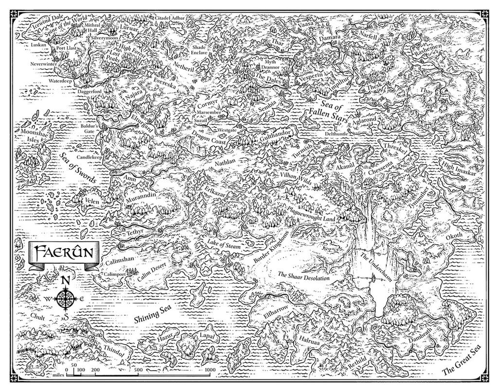 Map of Faerun