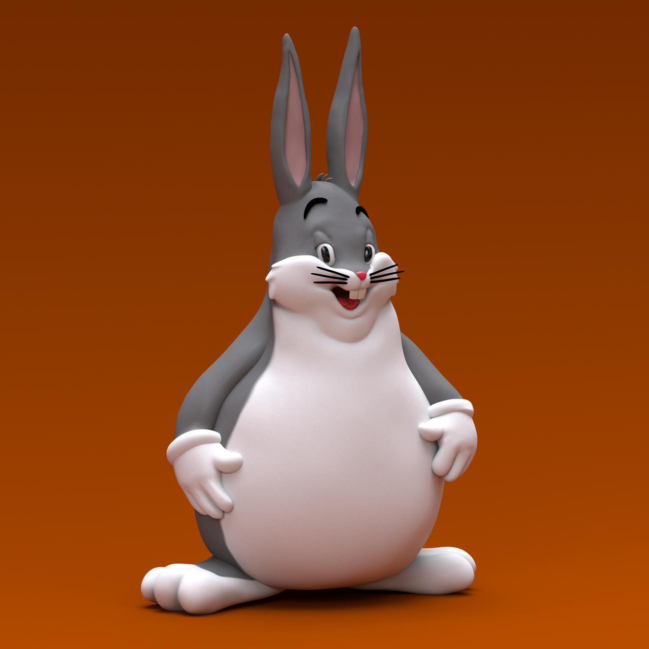 big chungus 3d by fernandadelfiol on DeviantArt