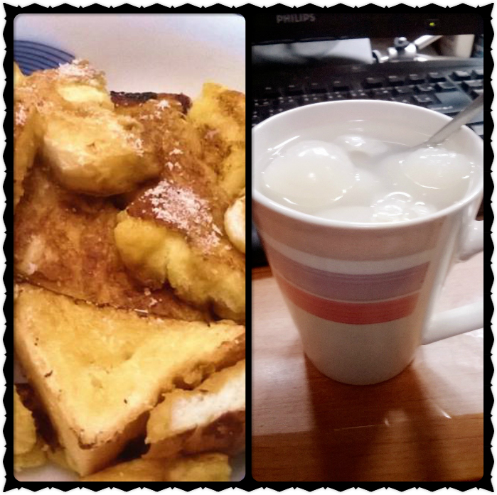 Cooking - Pudding Toasts and Icy Litchi drink