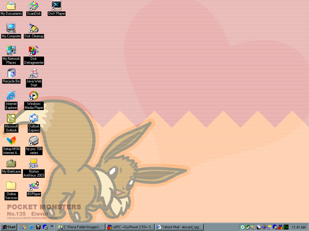 My Desktop - 16th Feb 2004