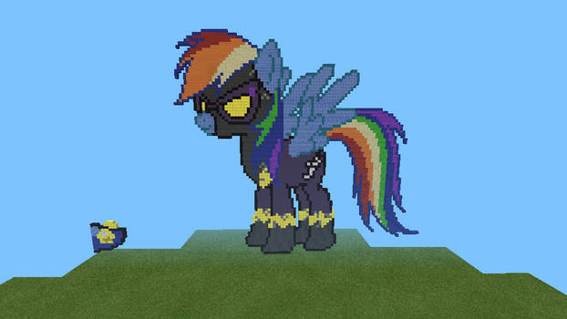 Rainbow dash(Nightmare Night) Minecraft pixel art
