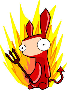 Devil Bunny by lilleypants on DeviantArt