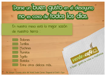 Volante Verde con Cafe